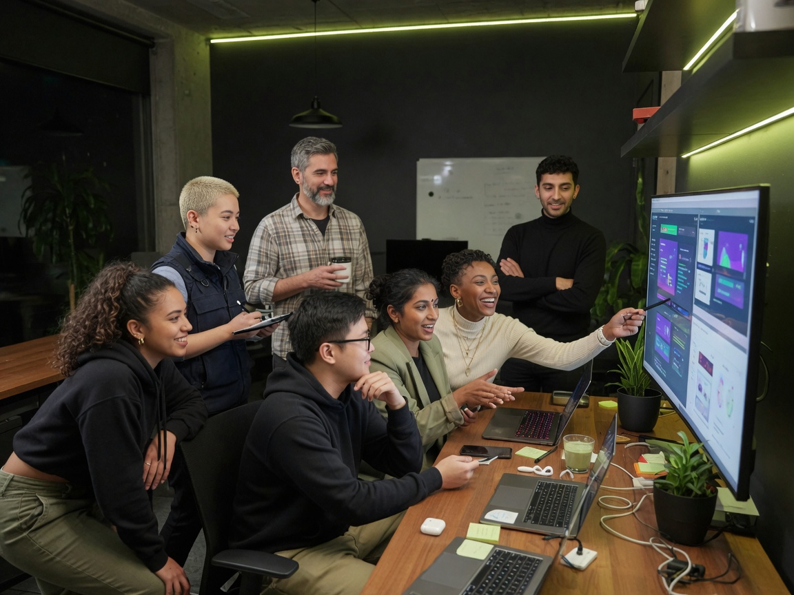 Team collaborating